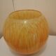 Vintage yellow and orange glass vase vintage