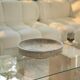 Silver travertine bowl