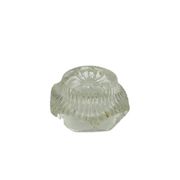 Salt cellar, Art Deco, transparent glass, Ząbkowice, Poland, 1930s.