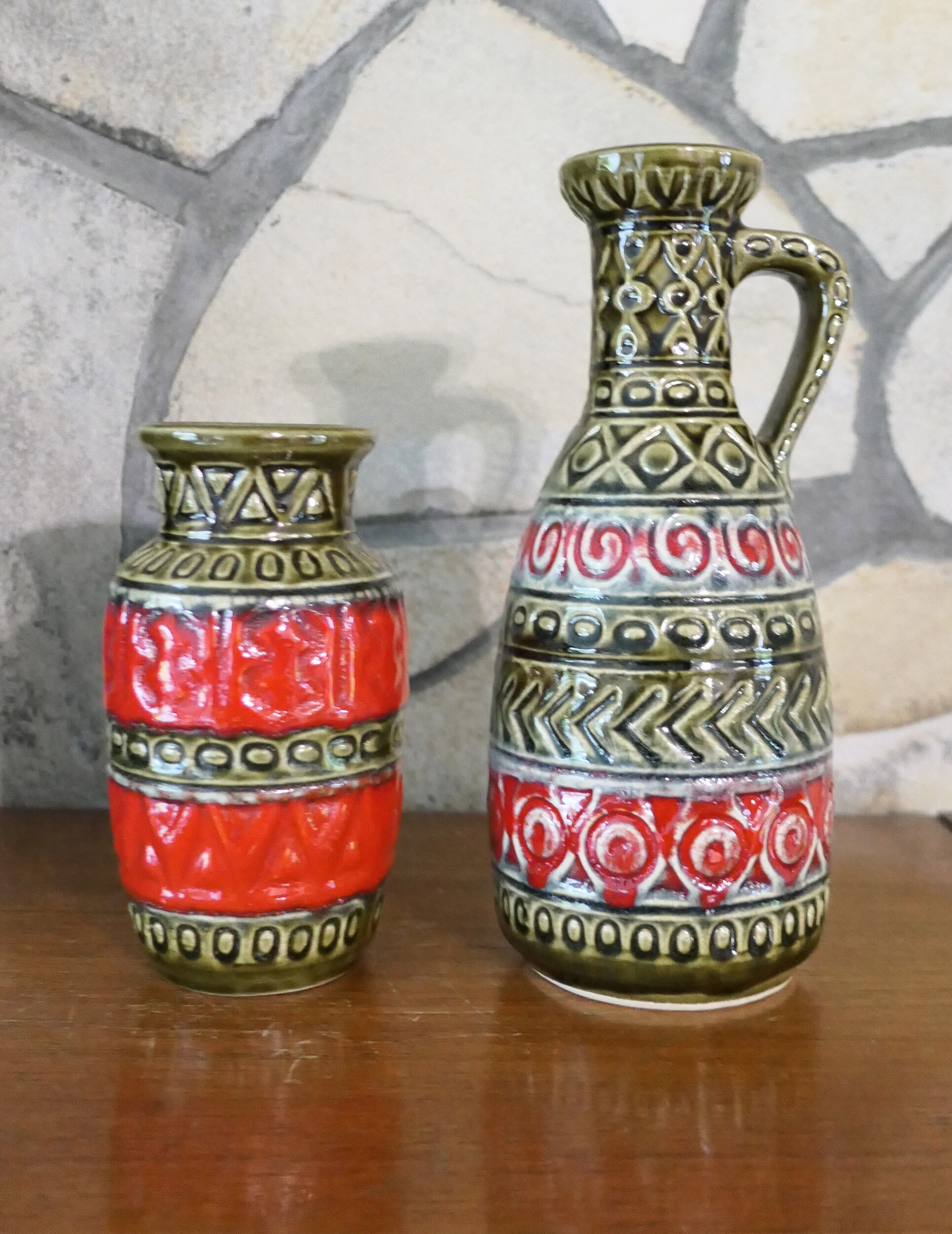Pair of matching vases Bay Germany 1960-70's