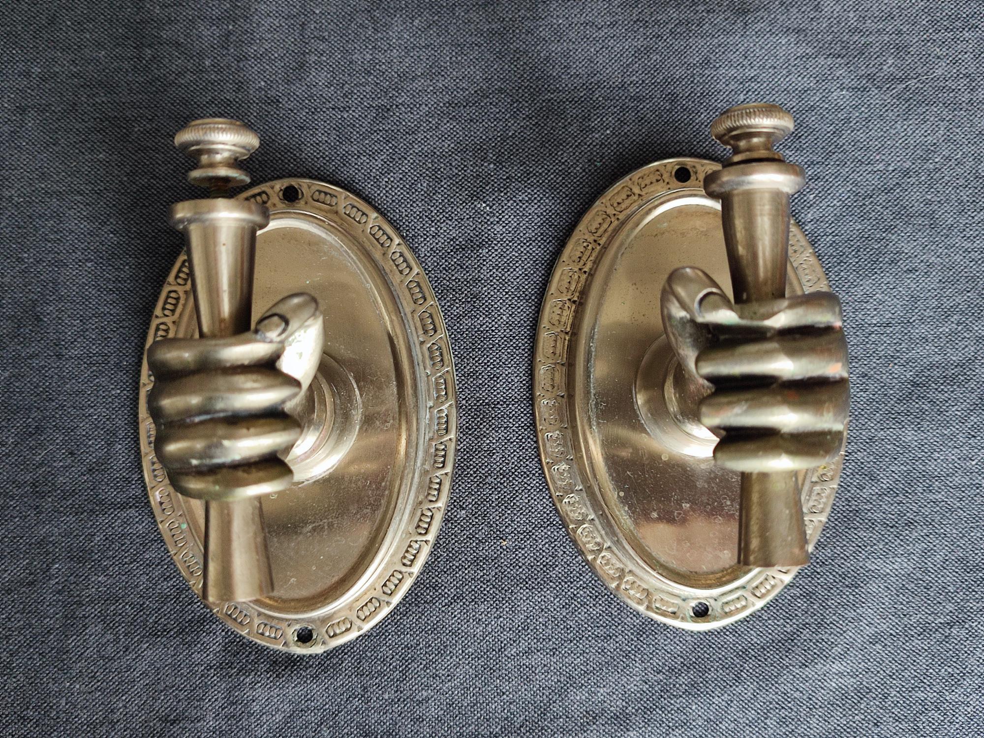 Ensemble de support salle de bain en métal et bronze vintage