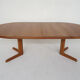 Teak extendable dining table by Niels Otto Moller for Gudme Mobelfabrik, Denmark 1960's