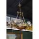 Large brass chandelier, Western Europe, mid 20th century.