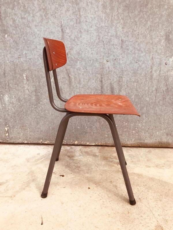 Vintage Pagholz chair in moulded wood and metal, 1960s