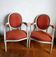 Pair of Louis XVI medallion cabriolet armchairs