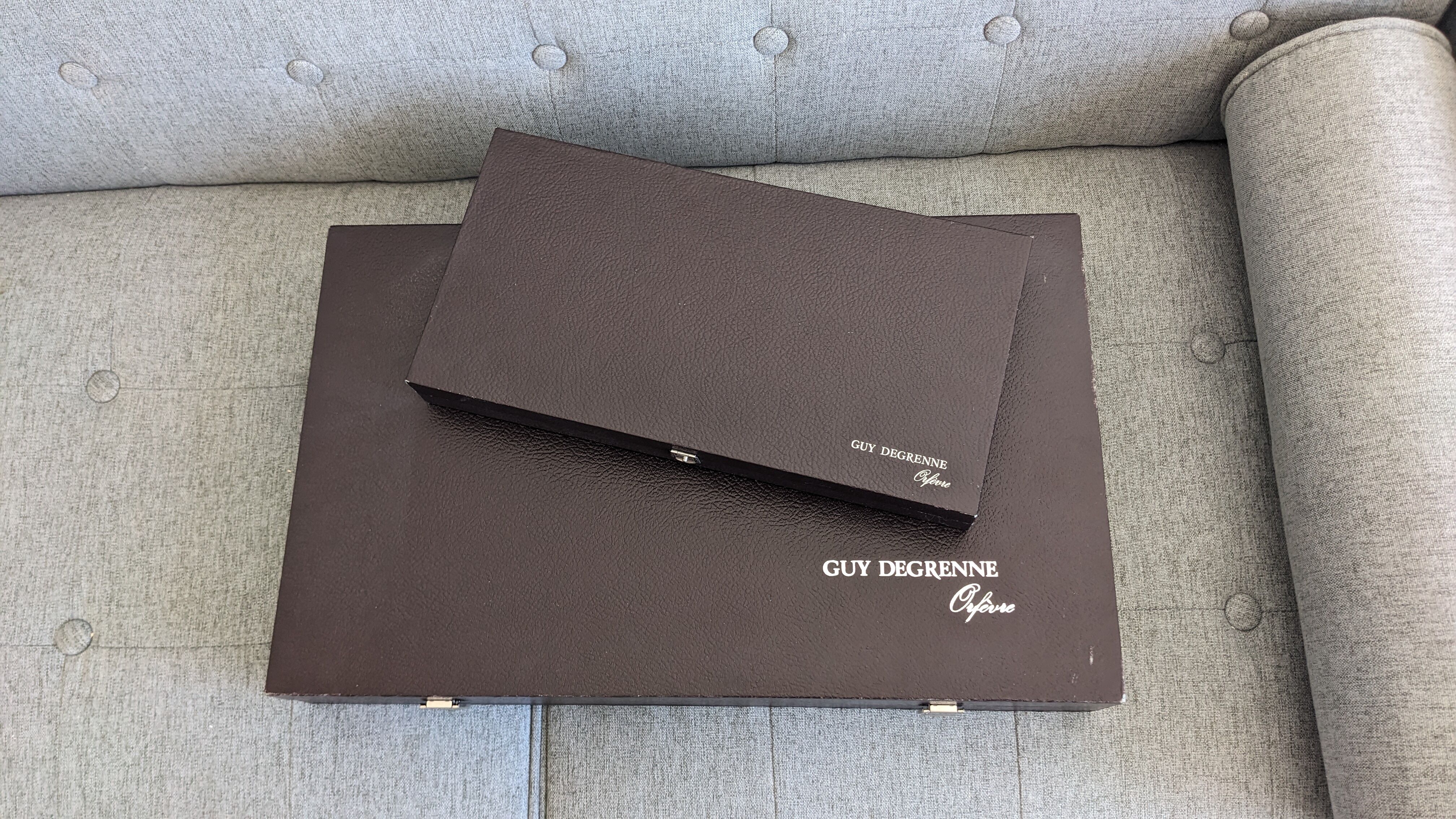 Lot de 2 service Guy Degrenne Orfevre