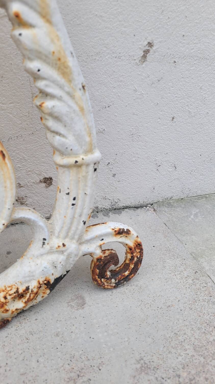 Hunting wheels gate jib bourgeois house in cast iron 19th