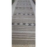 Traditional handmade grey hallway carpet  200x60cm