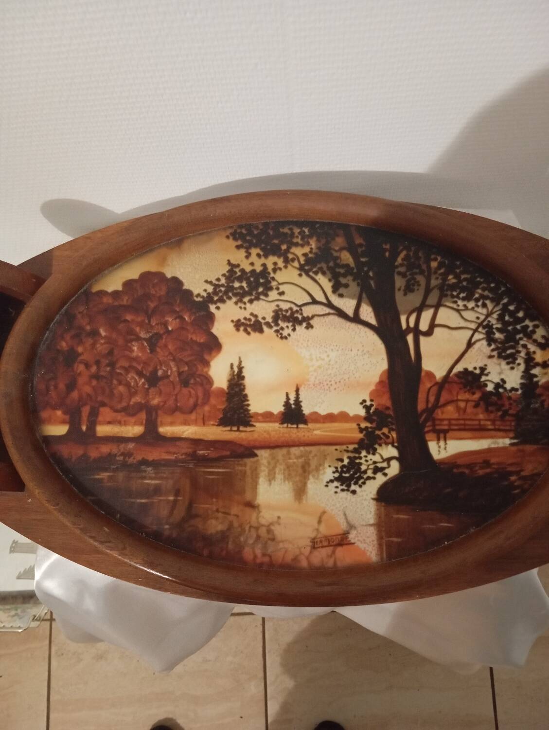 Art Deco plateau signed Germonde