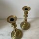 Pair of bronze candlesticks nineteenth century.