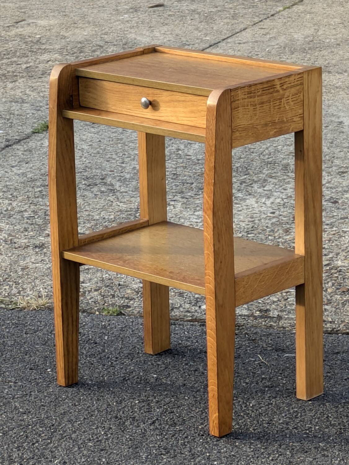 Vintage modernist bedside table 1950 1960