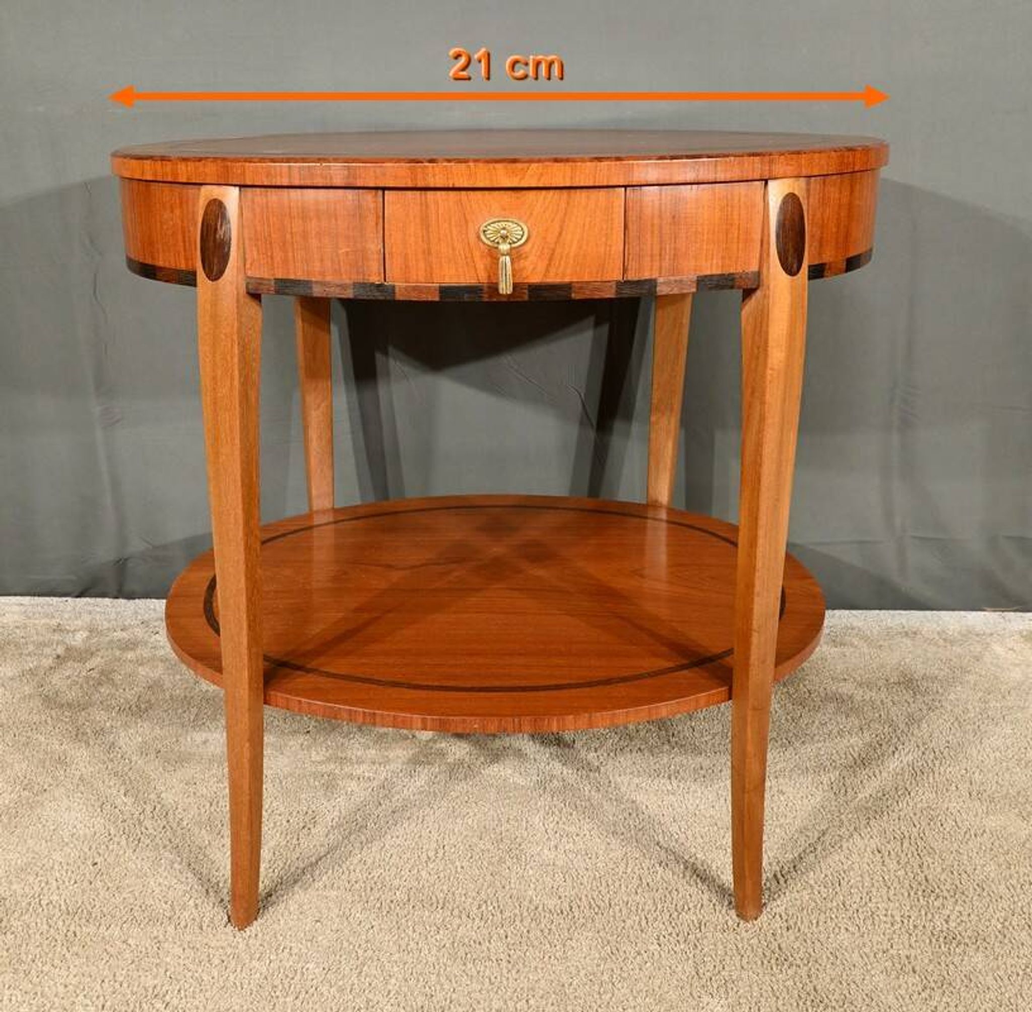 Mahogany and Rosewood Gueridon Table, Art Deco – 1930