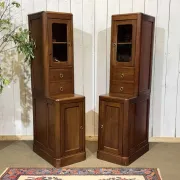 Pair of mahogany cabinets from the early 20th century.