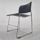 Midcentury David Rowland 40/4 Black and Chrome Side Chair, 1970s