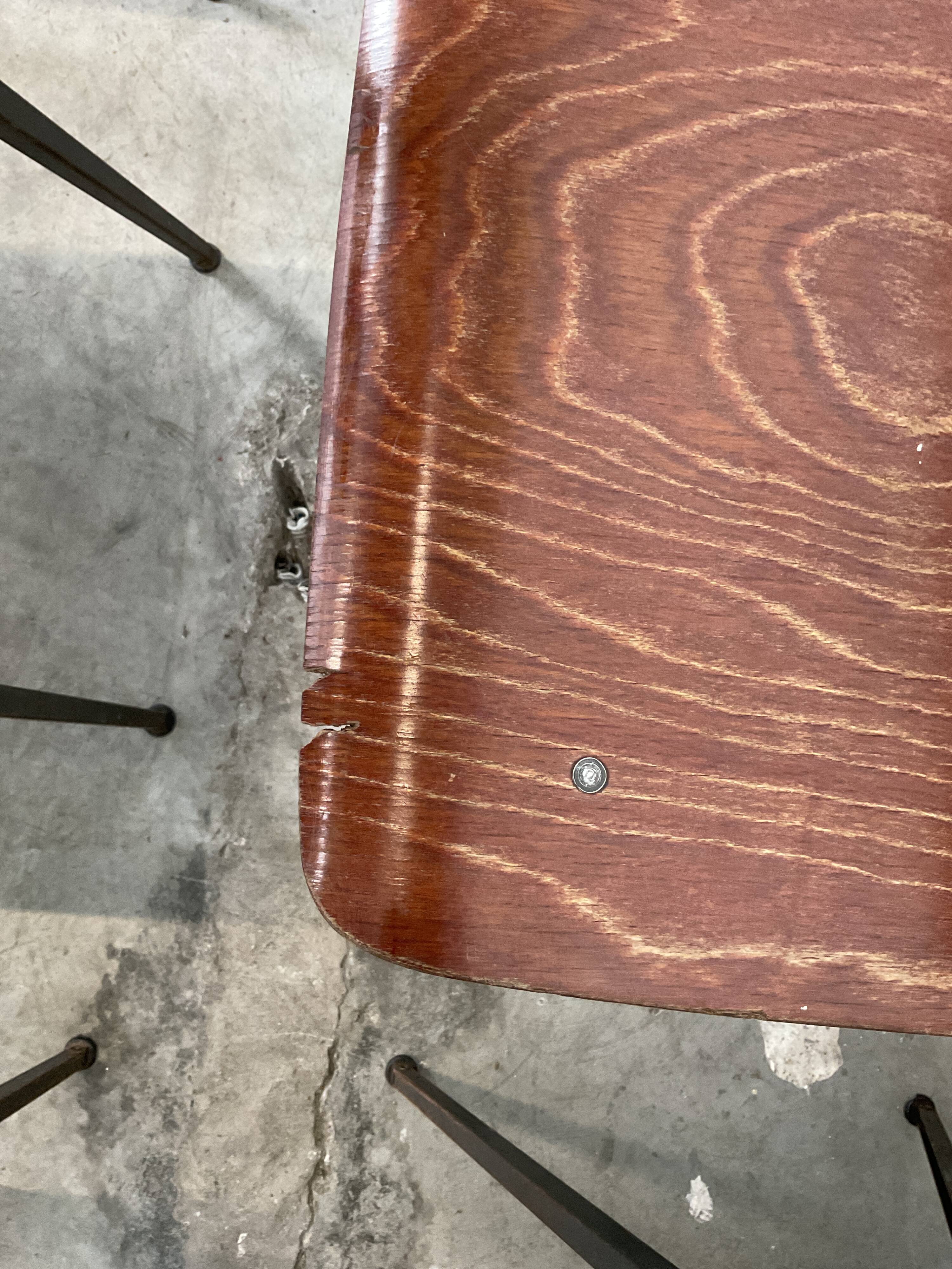 Lot de 8 chaises Spinstoel pour Marko années 60 Pays-Bas