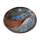 Enamelled sandstone cup