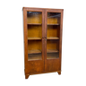 Vintage wooden school laboratory display cabinet