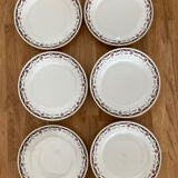 6 Limoges porcelain dessert plates