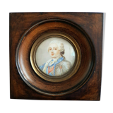 Ancient miniature painting signed from the ème