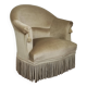 Velvet toad armchair