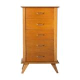 Pretty chest of drawers dressers foot compass gilded oak