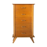 Pretty chest of drawers dressers foot compass gilded oak
