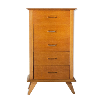 Pretty chest of drawers dressers foot compass gilded oak