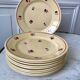 Set of 10 dessert plates fb badonviller 30-40s