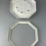 60s 70s ceiling lamp Glashütte Limburg Germany Plafoniere glass & metal