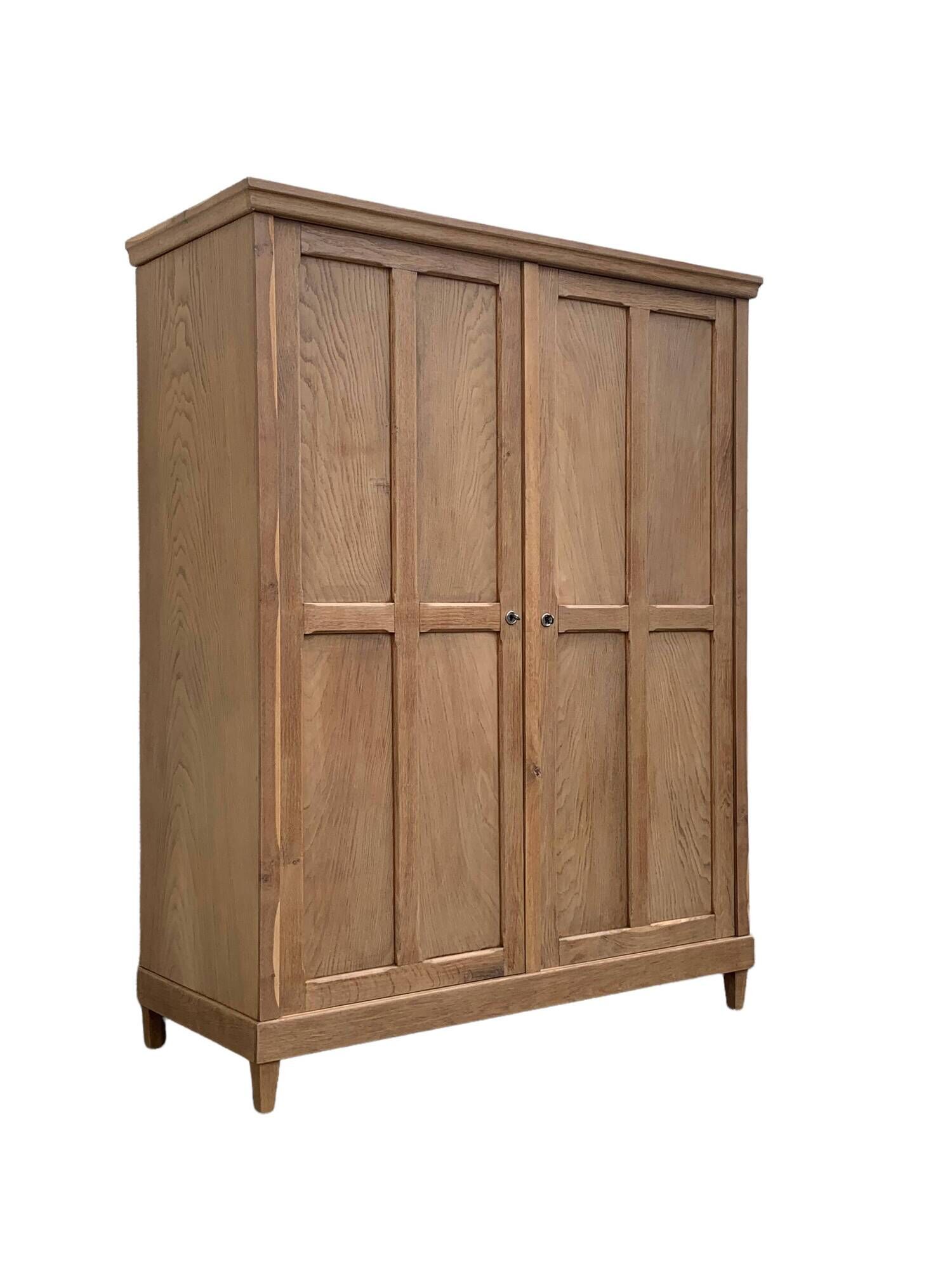 Armoire parisienne art déco 1930 penderie démontable bois brut
