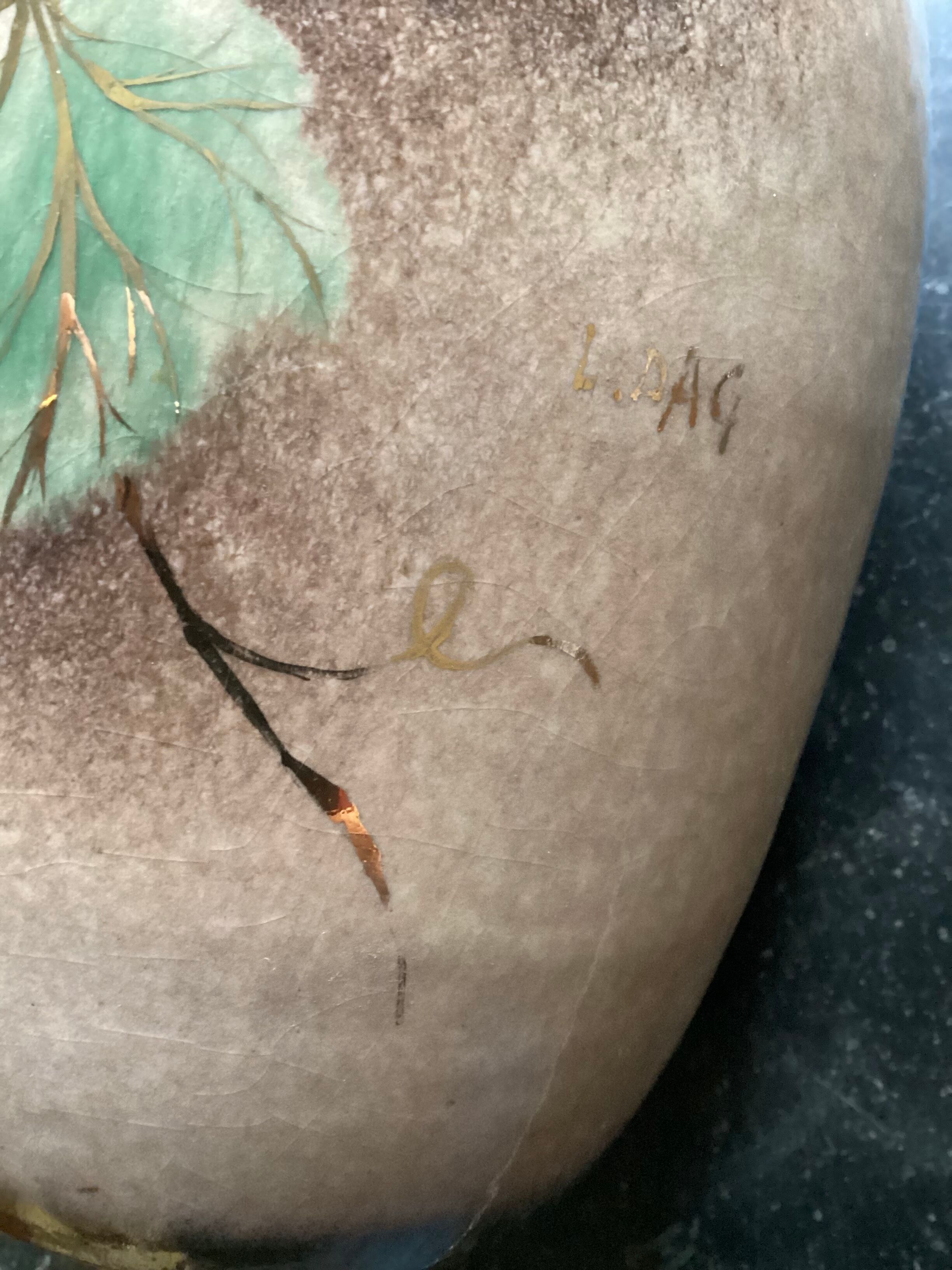 Art Nouveau vase by Louis Auguste Dage