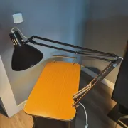 Luxo L-1 architect desk lamp by Jacob Jacobsen, brown, 1960s