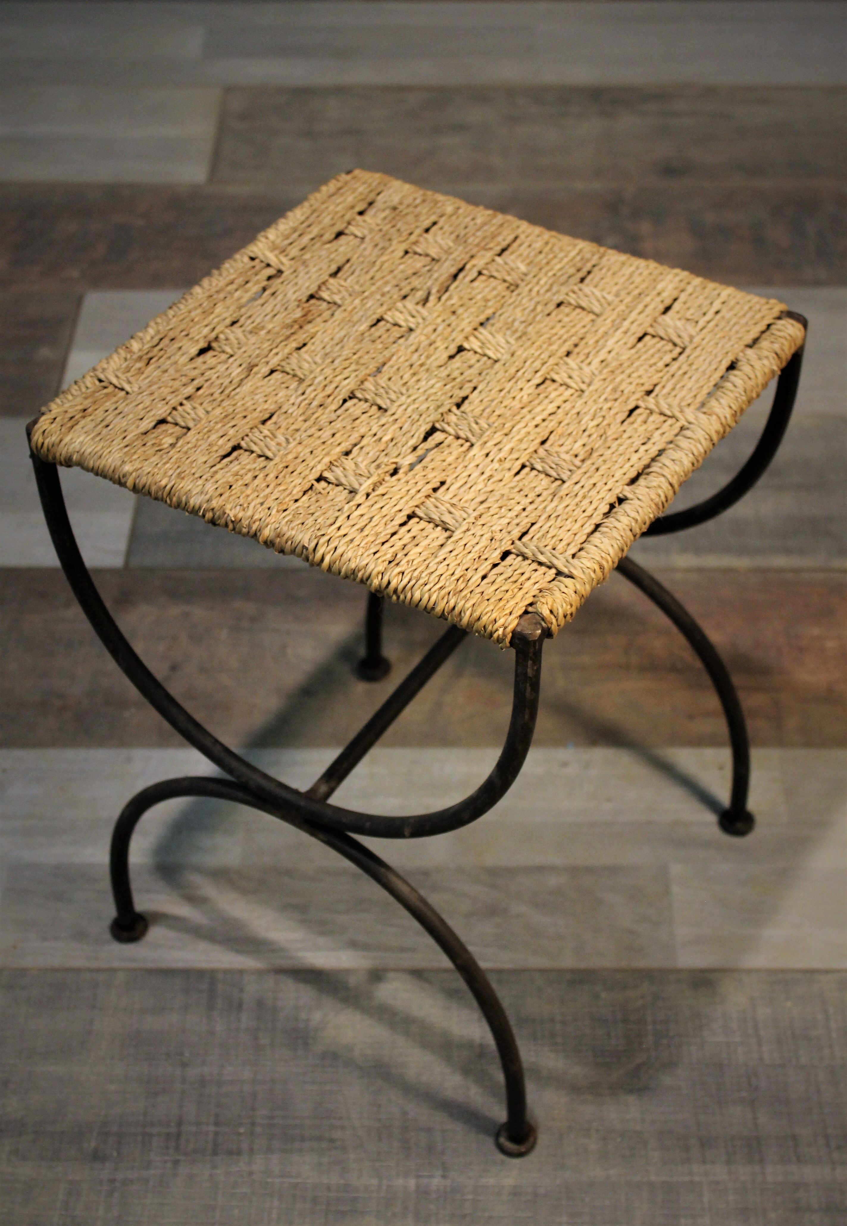 Stool metal & rope 1950