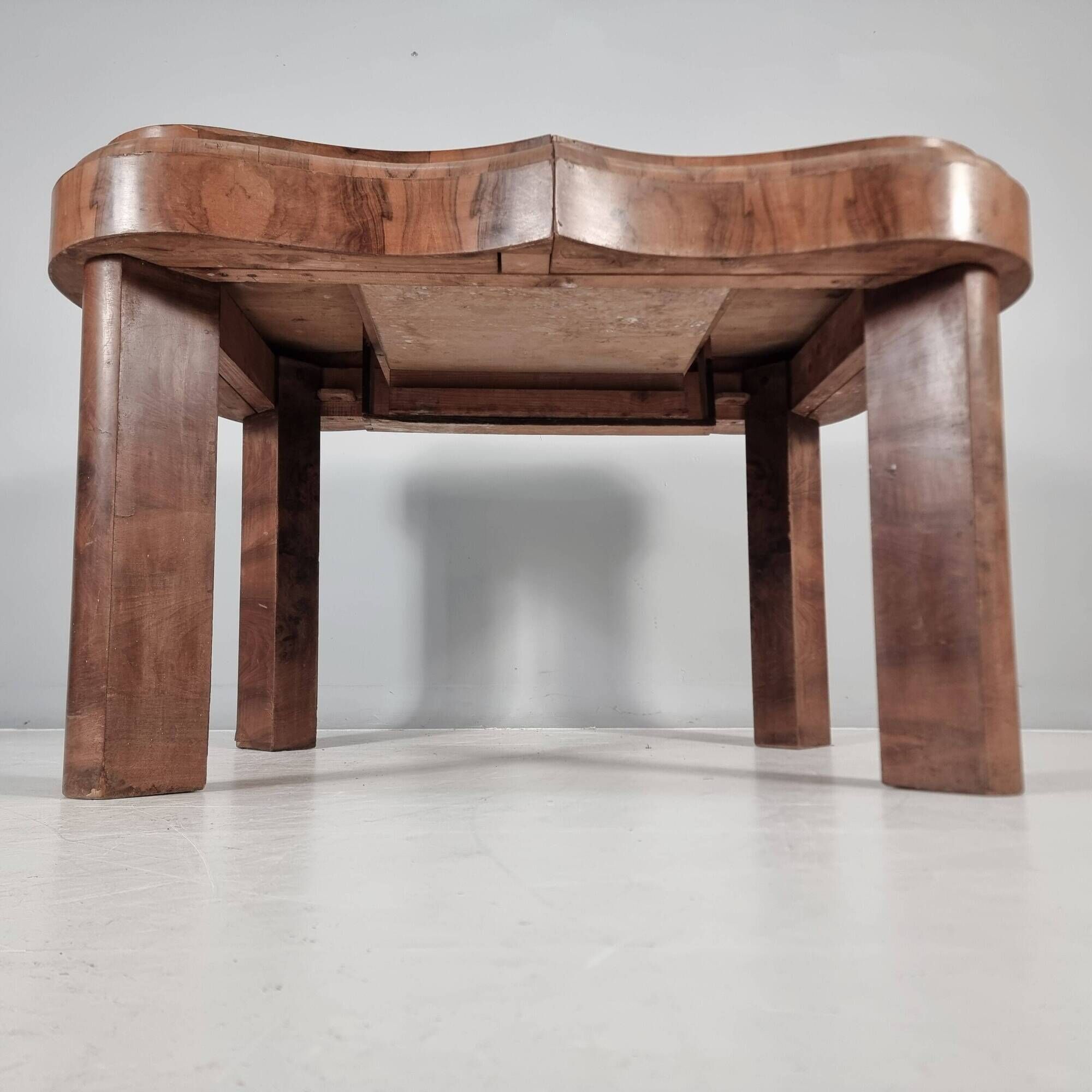 Art Deco Wood Table, 1940s