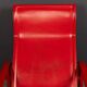 20thC Italian Red Leather Chair By Toussaint & Angeloni For Matteo Grassi