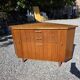 Scandinavian corner unit in teak from the 1960s.