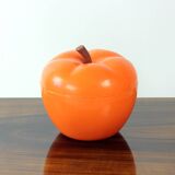 1970s Orange Plastic Apple Box, Czechoslovakia