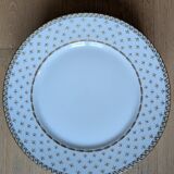 10 Limoges porcelain dinner plates with gilt decoration – Dupont Desfontaines