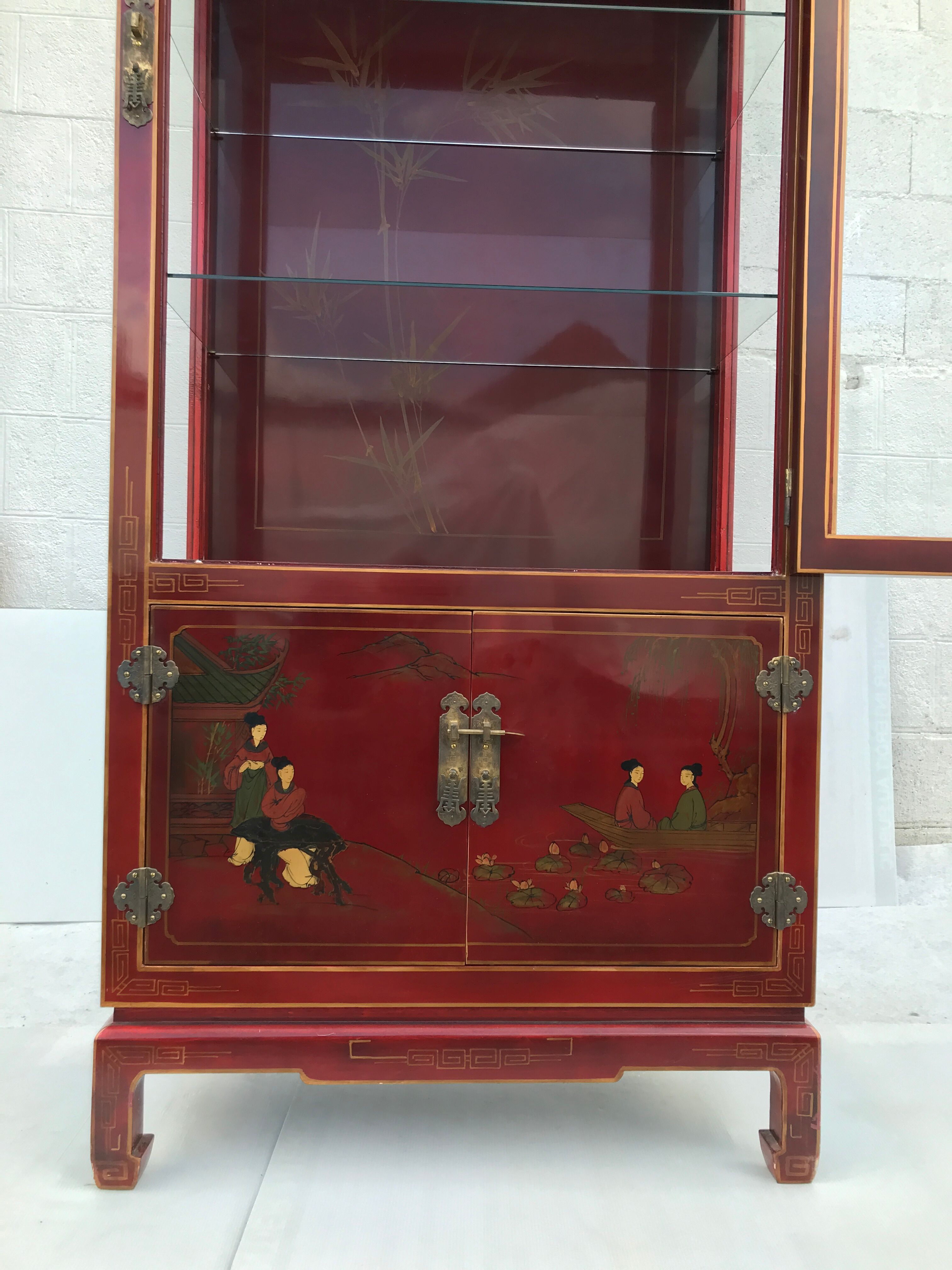 Vintage Chinese showcase