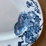 Plat de service ovale R&A salins, modèle « les violettes »