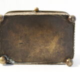 Antique jewelry box Napoleon III in brass and beveled glass