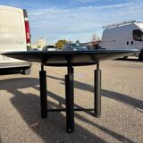 Glass dining table, 1980