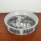 Danish Flora bowl mid-century by Bjørn Wiinblad for Nymolle, Denmark, 1960s.