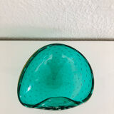 Ashtray or bowl in emerald green blown glass - Murano circa 1970