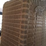 Vintage Rattan Wardrobe 1970s