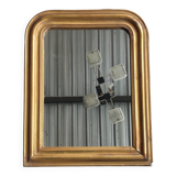 Antique small golden mirror louis philippe