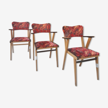 Set of 3 scandinavian chairs