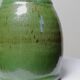 Small green pitcher enameled stoneware Sylvie Wlotkowski craftsmanship from Burgundy