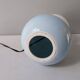 Italian ceramic table lamps with opaline glass shades.
