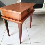 Scandinavian style teak bedside table from the late 60s
